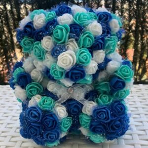 Oso de Flores azules